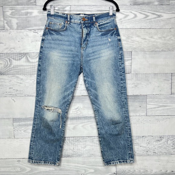 LOFT Denim - LOFT High Waist Straight Crop